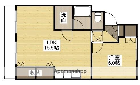 中尾マンション(1LDK/4階)の間取り写真