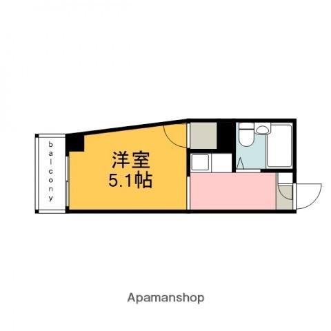 クオレマンションクサツ(ワンルーム/1階)の間取り写真