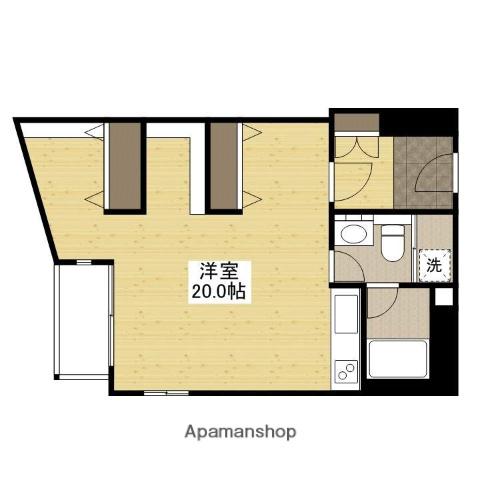 ナビオナルト(ワンルーム/2階)の間取り写真