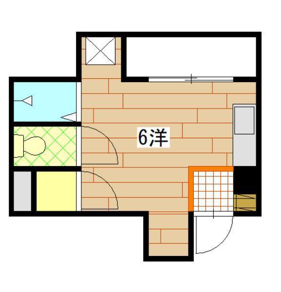 ポエム大宮(ワンルーム/1階)の間取り写真