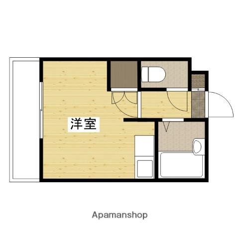 アネックス(ワンルーム/1階)の間取り写真