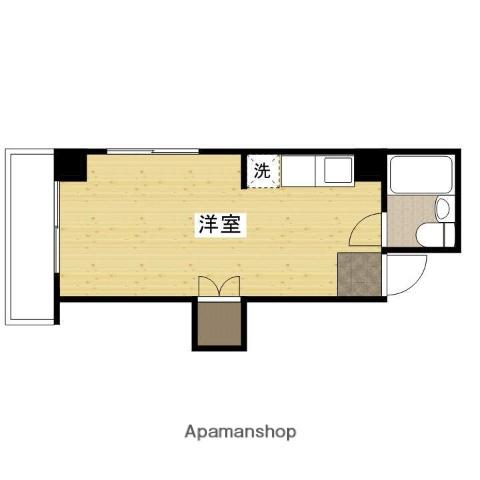 松田ビル(ワンルーム/5階)の間取り写真