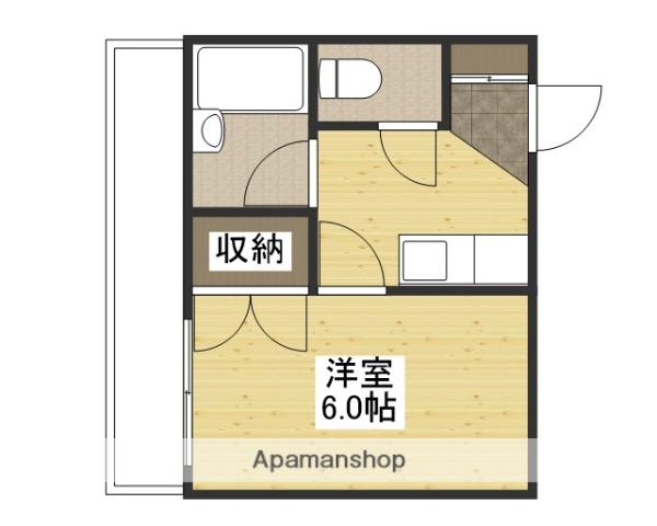 エステート三滝(1K/5階)の間取り写真