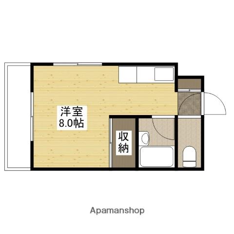 土井ビル(ワンルーム/4階)の間取り写真