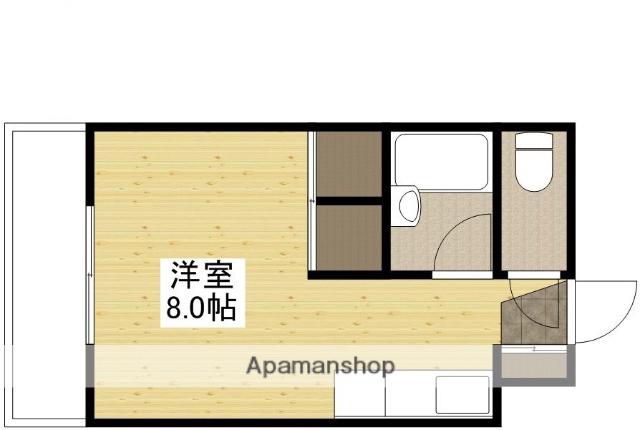 土井ビル(ワンルーム/2階)の間取り写真