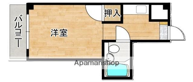 南千田柴崎ビル(ワンルーム/5階)の間取り写真