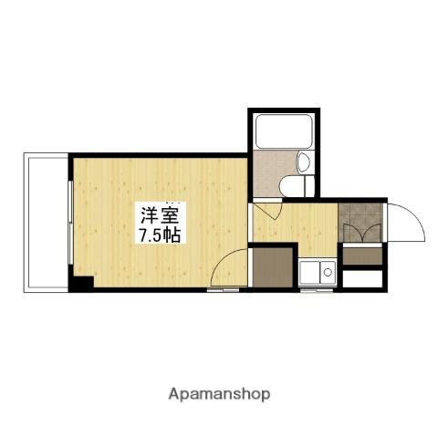 柴崎皆実町ビル(ワンルーム/1階)の間取り写真