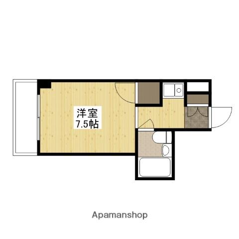 柴崎皆実町ビル(ワンルーム/1階)の間取り写真