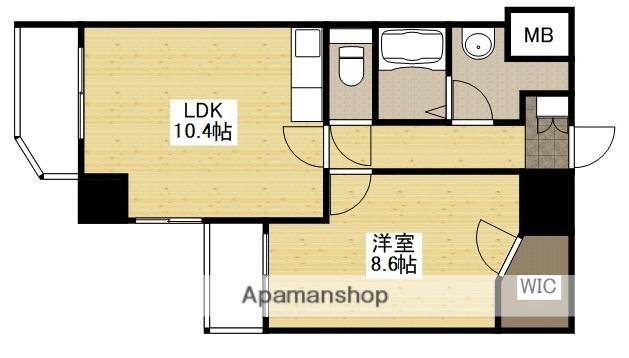 ノーブル大手町(1LDK/5階)の間取り写真