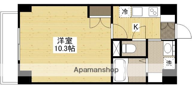 広島電鉄皆実線 段原一丁目駅 徒歩14分 7階建 築12年(1K/3階)の間取り写真