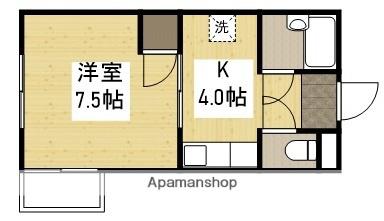 レジデンス・イン・ミユキ(1K/3階)の間取り写真