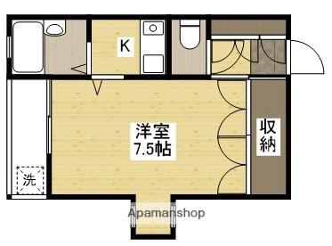 サンブリーズ(1K/1階)の間取り写真