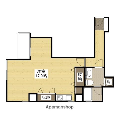 パインヒルズ東白島(ワンルーム/5階)の間取り写真