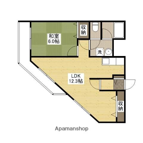 ユニテタワラ(1LDK/5階)の間取り写真