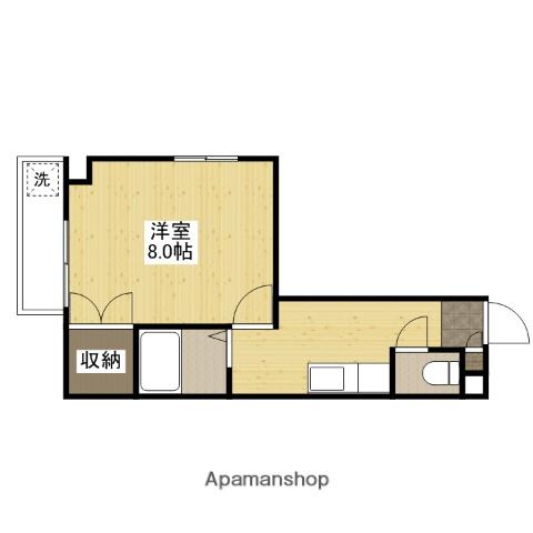 カーサ岡村(1K/3階)の間取り写真