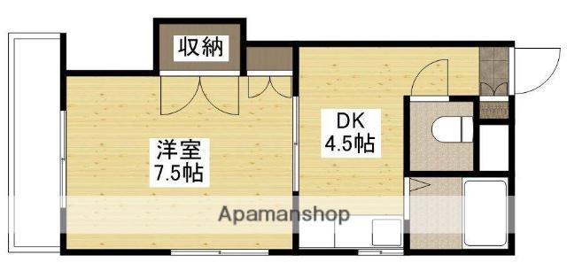 ビハーラ千田(1DK/3階)の間取り写真