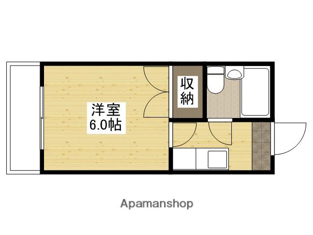 あびこビル(1K/3階)の間取り写真