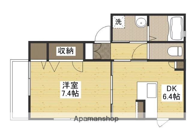 メゾン・ハピアス(1DK/1階)の間取り写真