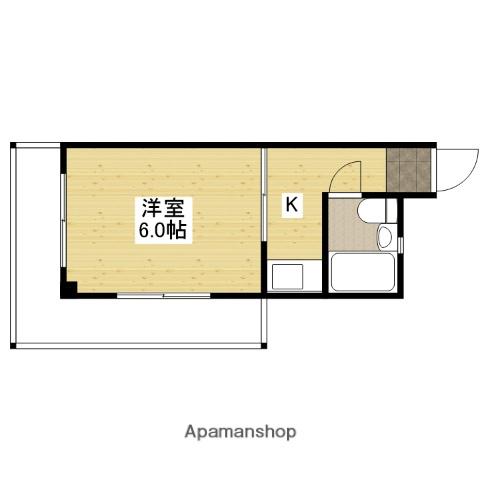 マサヨシビル(1K/3階)の間取り写真