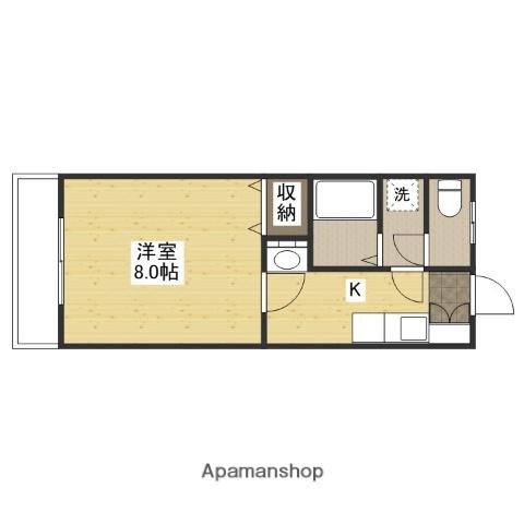 コンフォート和泉(1K/3階)の間取り写真