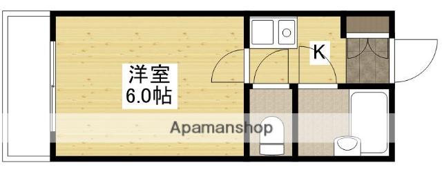 リーベイースト7(1K/3階)の間取り写真