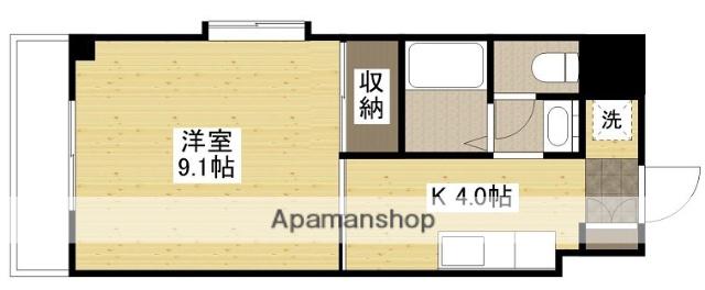 グランヴェルジェ中須Ⅱ(1K/5階)の間取り写真