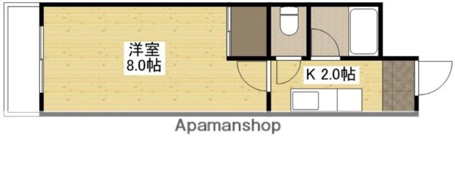 グレース東雲(1K/4階)の間取り写真