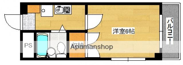 パステルクボ15(1K/7階)の間取り写真