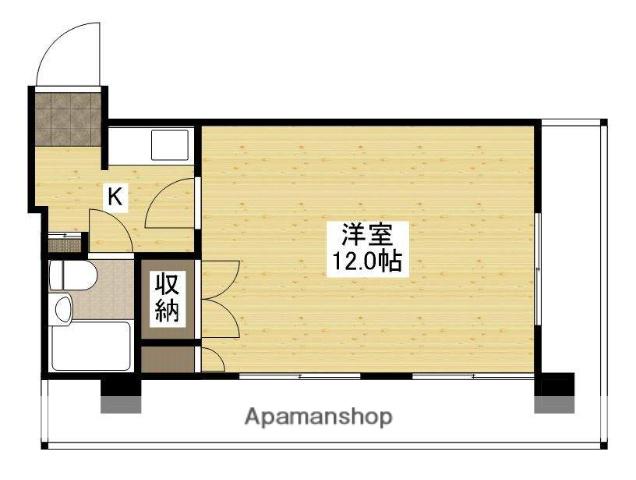 第2古田ビル(1K/4階)の間取り写真