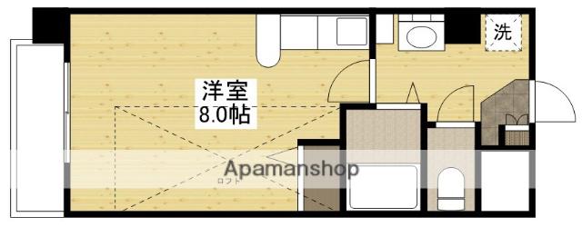 グランマーレ17(ワンルーム/10階)の間取り写真