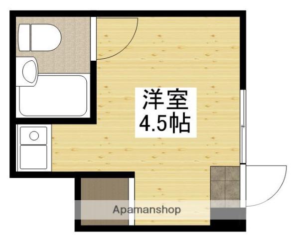 Mビル(ワンルーム/1階)の間取り写真