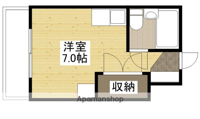 第1ナカムラビル(ワンルーム/2階)の間取り写真