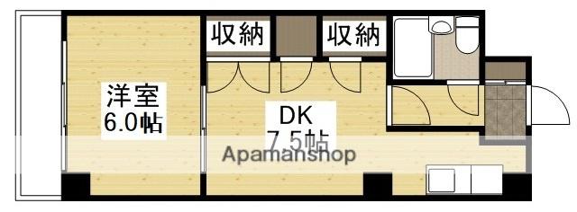 グレース天満(1DK/3階)の間取り写真