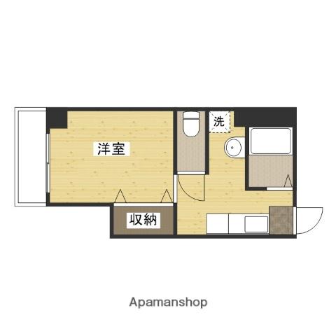 REFLA(ワンルーム/4階)の間取り写真