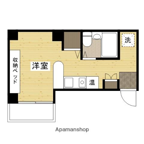 MSビル(ワンルーム/1階)の間取り写真