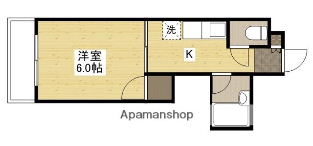 STビルNO.13(1K/3階)の間取り写真