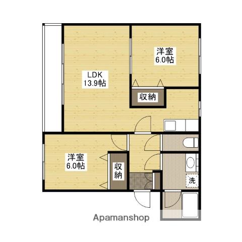 グリーンエイジ本郷(2LDK/3階)の間取り写真