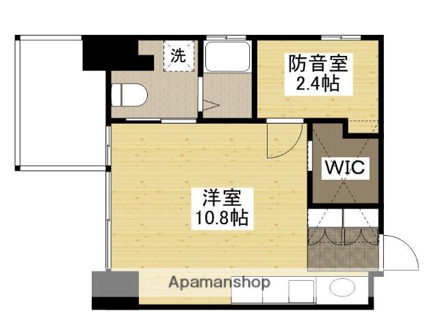 ミルキーウェイ(ワンルーム/4階)の間取り写真