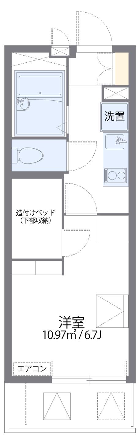 レオパレス東蟹屋(1K/2階)の間取り写真