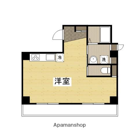 パークサイド中村(ワンルーム/2階)の間取り写真