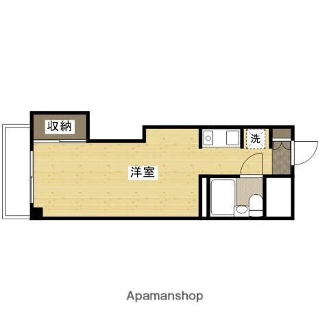 グリーンパ-ク庚午(ワンルーム/2階)の間取り写真