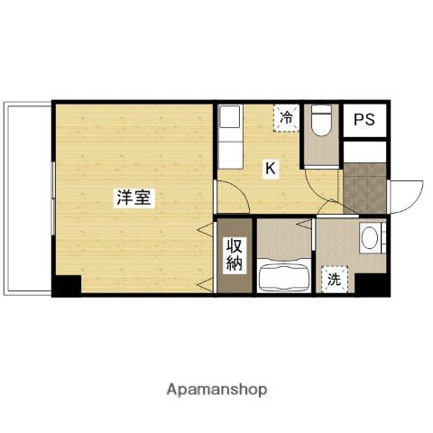 パストラーレ羽衣(1K/3階)の間取り写真