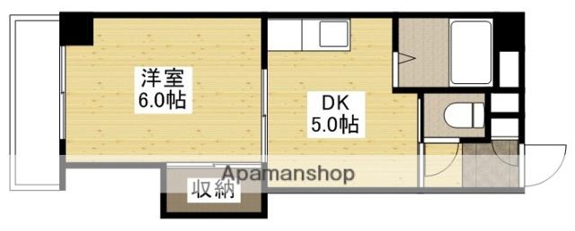伊藤マンション(1DK/4階)の間取り写真