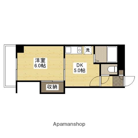 伊藤マンション(1DK/3階)の間取り写真