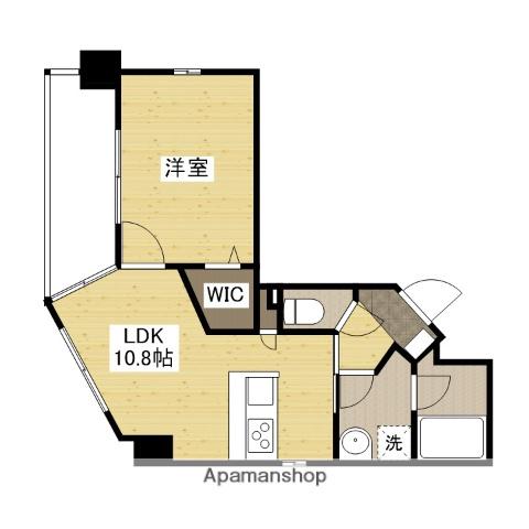 オリオリタウン8(1LDK/6階)の間取り写真