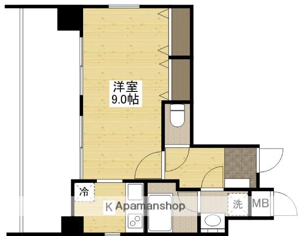 ライフメント堺町Ⅱ(1K/3階)の間取り写真