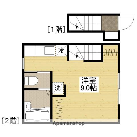 アロベスタ串戸(ワンルーム/2階)の間取り写真