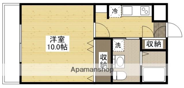 マノワール2(1K/3階)の間取り写真