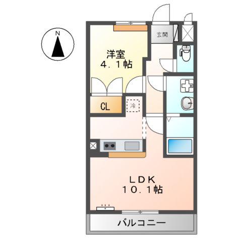 ROYAL MAISON(1LDK/2階)の間取り写真