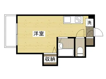 中川ビル(ワンルーム/3階)の間取り写真